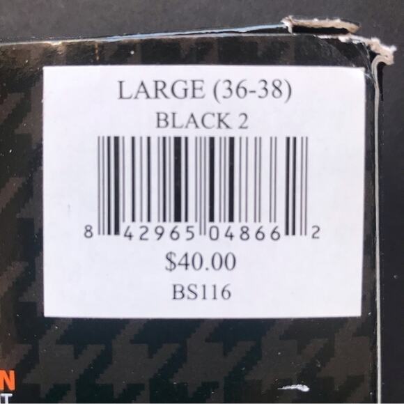 Ben Sherman 2 Pack Button Fly Boxers, Black, Size Large - Picture 7 of 7